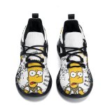 画像3: Bart Simpson Graffiti Print Flyknit Sneakers Shoes　ユニセックス 男女兼用バートシンプソンフライニットグラフィックスニーカーシューズ (3)
