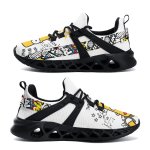 画像4: Bart Simpson Graffiti Print Flyknit Sneakers Shoes　ユニセックス 男女兼用バートシンプソンフライニットグラフィックスニーカーシューズ (4)