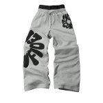 画像1: Street Hip-Hop Letter-Print Sweatpants ユニセックス 男女兼用 ストリートヒップホップレタープリントスウェットパンツ (1)