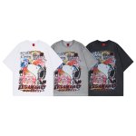 画像4: Graffiti Vintage-Style Snoopy Print Round Neck T-Shirt   ユニセックス 男女兼用  グラフィティ ヴィンテージスタイルスヌーピープリント 半袖 Tシャツ (4)