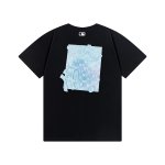 画像2: MLB New York Yankees Monogram Print Round Neck T-Shirt   ユニセックス 男女兼用 MLBニューヨークヤンキースモノグラムプリント  半袖 Tシャツ (2)