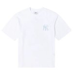 画像6: MLB New York Yankees Monogram Print Round Neck T-Shirt   ユニセックス 男女兼用 MLBニューヨークヤンキースモノグラムプリント  半袖 Tシャツ (6)