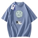 画像7: Unisex nasa x astronaut planet balloon diving T-shirt　男女兼用ユニセックスNASA ナサ 宇宙飛行士 惑星 プラネット バルーン ダイビングTシャツ (7)