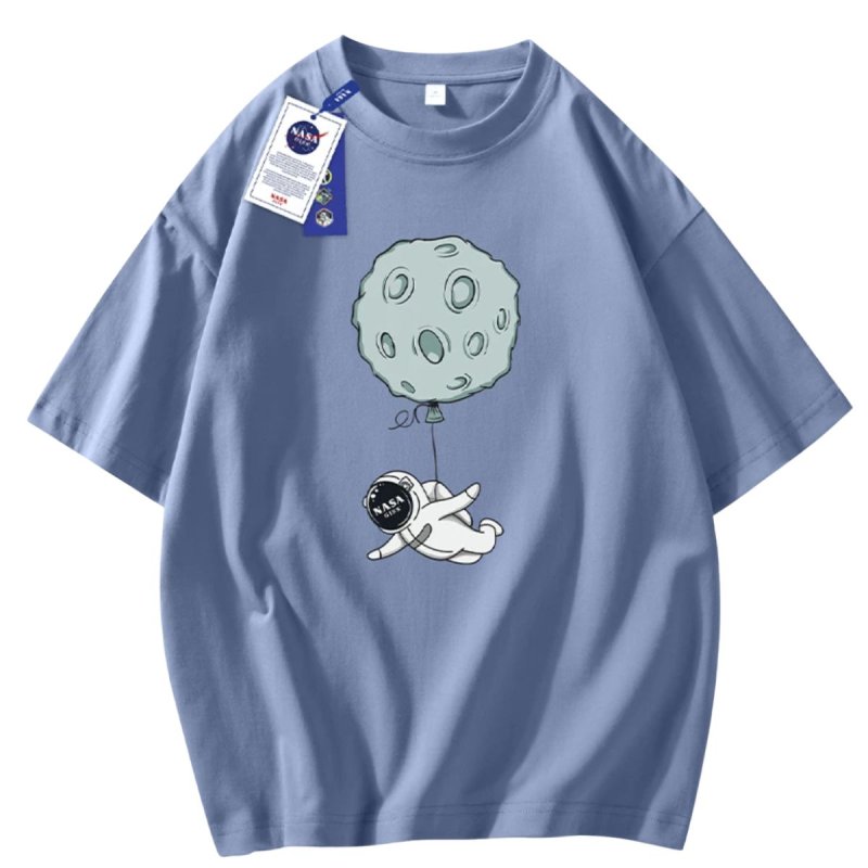 画像7: Unisex nasa x astronaut planet balloon diving T-shirt　男女兼用ユニセックスNASA ナサ 宇宙飛行士 惑星 プラネット バルーン ダイビングTシャツ (7)