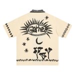 画像4: Tangmu Trendsetter American Retro Street-Style Print Shirt 　Tangmu Trendsetterアメリカンレトロストリートプリント シャツ ユニセックス 男女兼用 (4)