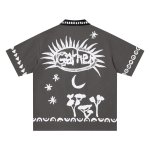 画像3: Tangmu Trendsetter American Retro Street-Style Print Shirt 　Tangmu Trendsetterアメリカンレトロストリートプリント シャツ ユニセックス 男女兼用 (3)