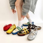 画像14: Ｗomen's Retro Velcro ballet-style wedge sneakers with a hidden wedge heel 隠しウェッジヒールプラットフォームレトロベルクロバレーシューズスニーカー (14)