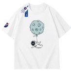 画像2: Unisex nasa x astronaut planet balloon diving T-shirt　男女兼用ユニセックスNASA ナサ 宇宙飛行士 惑星 プラネット バルーン ダイビングTシャツ (2)