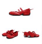 画像13: Ｗomen's Retro Velcro ballet-style wedge sneakers with a hidden wedge heel 隠しウェッジヒールプラットフォームレトロベルクロバレーシューズスニーカー (13)