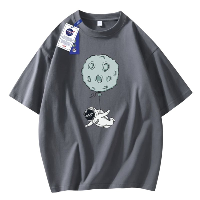 画像8: Unisex nasa x astronaut planet balloon diving T-shirt　男女兼用ユニセックスNASA ナサ 宇宙飛行士 惑星 プラネット バルーン ダイビングTシャツ (8)