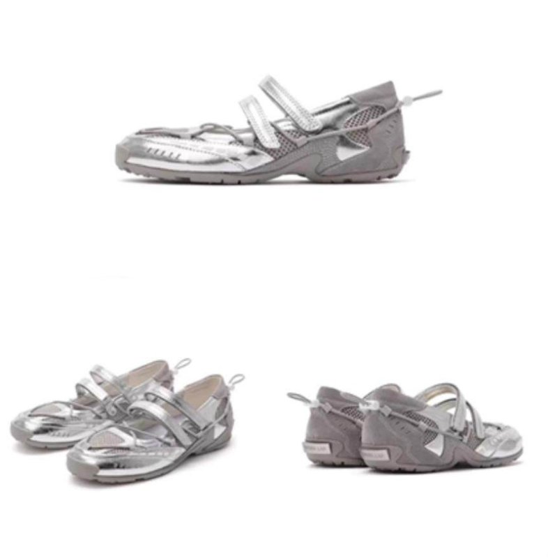 画像11: Ｗomen's Retro Velcro ballet-style wedge sneakers with a hidden wedge heel 隠しウェッジヒールプラットフォームレトロベルクロバレーシューズスニーカー (11)