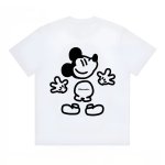画像1: Broken Mickey Mouse Print Round-Neck T-Shirt　ユニセックス 男女兼用 ブロークンミッキーマウスプリントラウンドネックTシャツ (1)