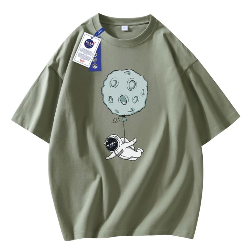 画像4: Unisex nasa x astronaut planet balloon diving T-shirt　男女兼用ユニセックスNASA ナサ 宇宙飛行士 惑星 プラネット バルーン ダイビングTシャツ (4)