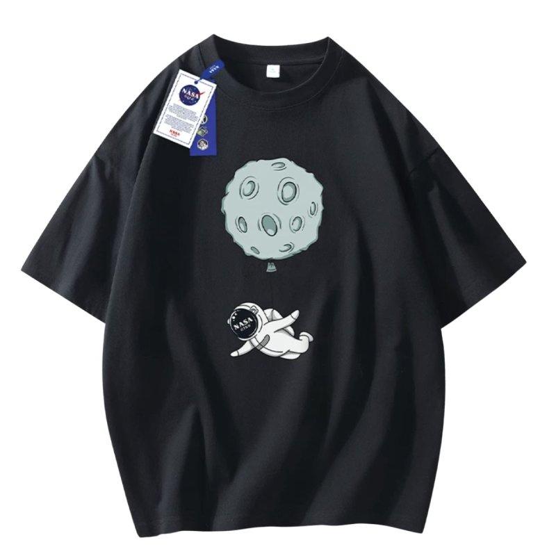 画像3: Unisex nasa x astronaut planet balloon diving T-shirt　男女兼用ユニセックスNASA ナサ 宇宙飛行士 惑星 プラネット バルーン ダイビングTシャツ (3)