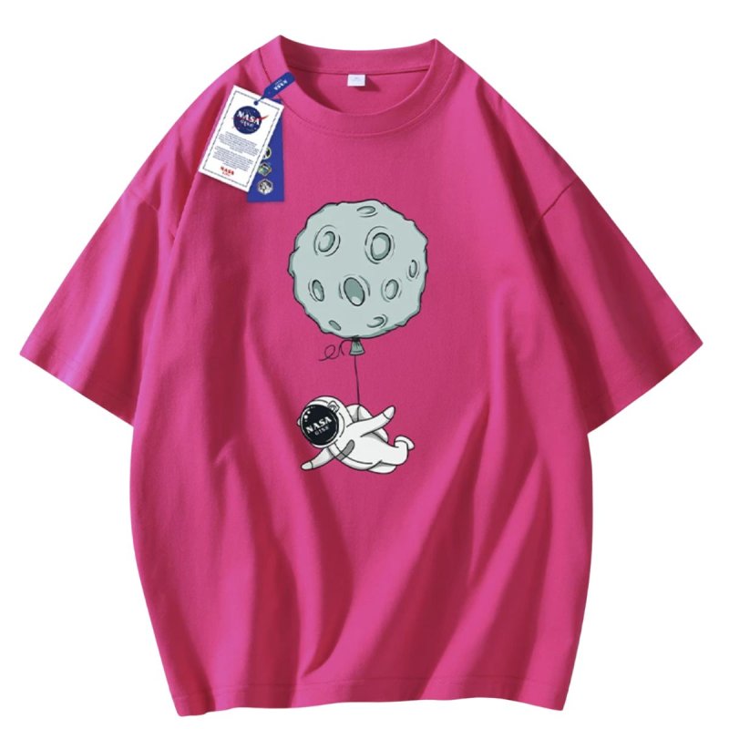 画像5: Unisex nasa x astronaut planet balloon diving T-shirt　男女兼用ユニセックスNASA ナサ 宇宙飛行士 惑星 プラネット バルーン ダイビングTシャツ (5)
