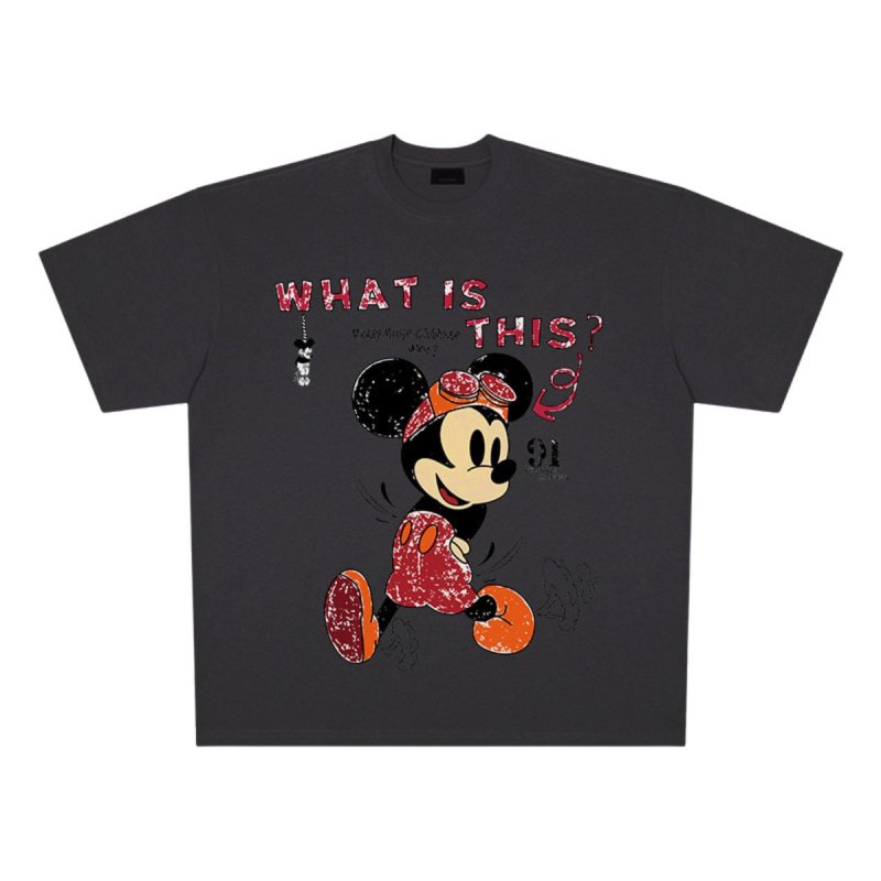 画像2: Unisex Mickey Mouse Street Style Print T-shirt　男女兼用ユニセックスミッキーマウス ストリートスタイルTシャツ (2)