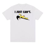 画像5: i just can't homer simpson printing t-shirts ユニセックス 男女兼用 i just can't ホーマーシンプソン プリントTシャツ (5)