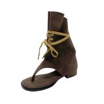 画像3: Flat straps short boots Japanese Ninja tabi shoes elastic sandal boots フラットストラップショート足袋 忍者ブーツ フラット サンダルブーツ BOHOシック (3)