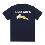 画像10: i just can't homer simpson printing t-shirts ユニセックス 男女兼用 i just can't ホーマーシンプソン プリントTシャツ (10)