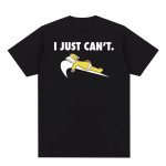 画像9: i just can't homer simpson printing t-shirts ユニセックス 男女兼用 i just can't ホーマーシンプソン プリントTシャツ (9)