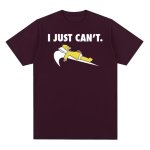 画像7: i just can't homer simpson printing t-shirts ユニセックス 男女兼用 i just can't ホーマーシンプソン プリントTシャツ (7)
