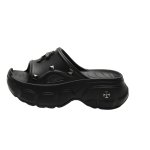 画像4: Cross metal platform sandals slippers  プラットフォーム厚底サンダルクロスメタル付きサンダル スリッパ (4)