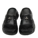 画像7: Cross metal platform sandals slippers  プラットフォーム厚底サンダルクロスメタル付きサンダル スリッパ (7)