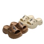 画像5: Cross metal platform sandals slippers  プラットフォーム厚底サンダルクロスメタル付きサンダル スリッパ (5)