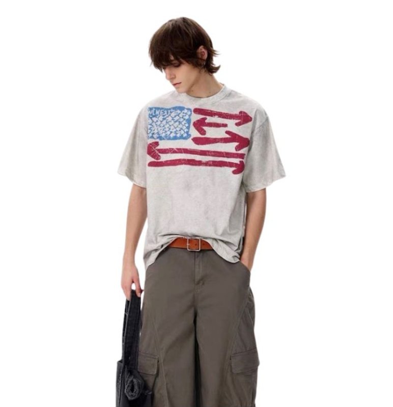 画像8: arrow print t-shirts ユニセックス 男女兼用 アロープリント半袖Tシャツ (8)