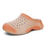 画像1: Textured Platform Two-Tone Tie-Dye Sandals　 ユニセックス 男女兼用 テクスチャー厚底バイカラータイダイサンダルシューズ  (1)