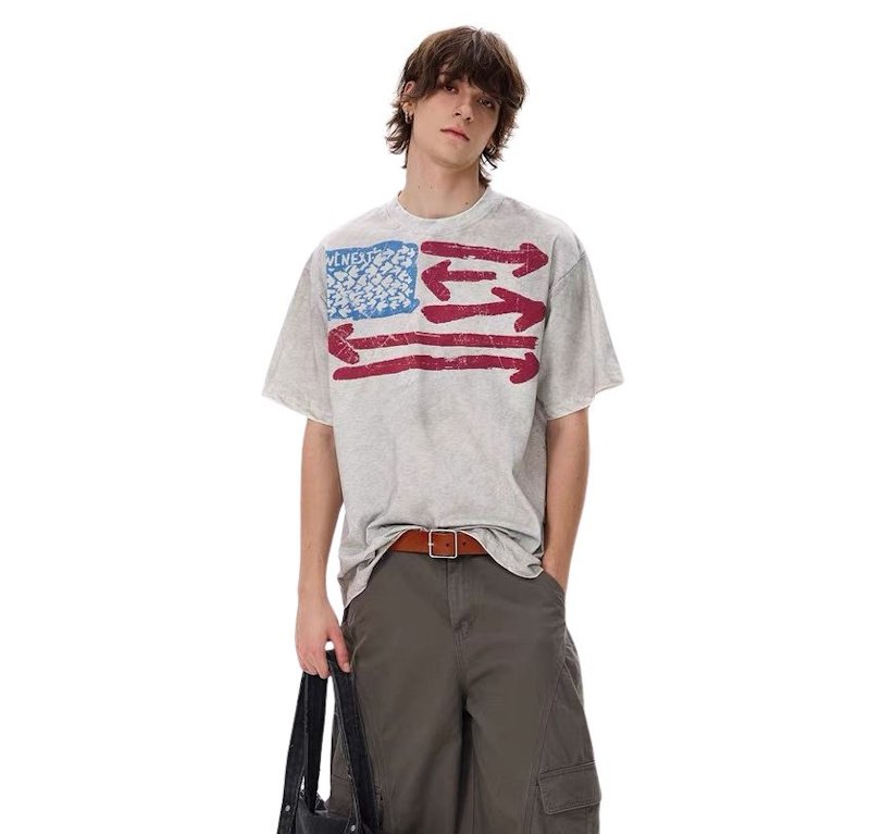 画像5: arrow print t-shirts ユニセックス 男女兼用 アロープリント半袖Tシャツ (5)
