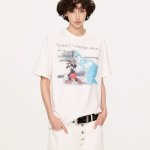 画像8: unisex Vintage Style Washed Mickey Mouse Print T-shirt   　ヴィンテージスタイル ウォッシュミッキーマウスプリント  半袖ラウンドネック Tシャツ ユニセックス 男女兼用 　  (8)