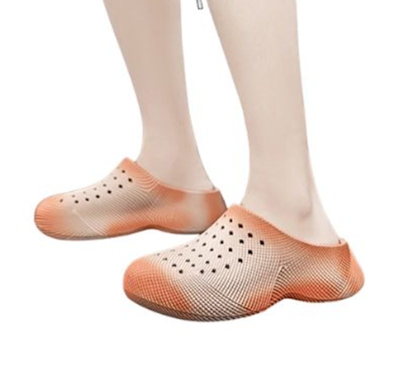 画像5: Textured Platform Two-Tone Tie-Dye Sandals　 ユニセックス 男女兼用 テクスチャー厚底バイカラータイダイサンダルシューズ  (5)
