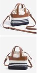 画像5: Leather handle square mini basket Tote Shoulde bag 　 レザーハンドルスクエアミニトートショルダーバッグ (5)