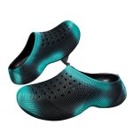 画像4: Textured Platform Two-Tone Tie-Dye Sandals　 ユニセックス 男女兼用 テクスチャー厚底バイカラータイダイサンダルシューズ  (4)