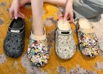 画像5:  Unisex PVC Cartoon Backst Pup Croc Sandals shoe slippers     男女兼用 PVCプラットフォーム厚底コミックプリントバックストラップクロックスリッパビーチサンダル シューズ (5)