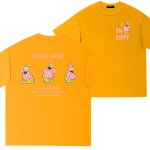 画像5: Sponge bob Patrick Star CLASS NINE I'M HAPPY Logo One Point back logo print t-shirts キッズ ユニセックス 男女兼用 スポンジボブ パトリックスター ワンポイント バックロゴプリントTシャツ (5)