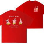 画像4: Sponge bob Patrick Star CLASS NINE I'M HAPPY Logo One Point back logo print t-shirts キッズ ユニセックス 男女兼用 スポンジボブ パトリックスター ワンポイント バックロゴプリントTシャツ (4)