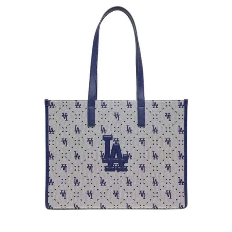 画像3: MLB Korea BIG DIA MONOGRAM JACQUARD L TOTE BAG Shopping bag 男女兼用 ユニセックス MLB Korea 刺繍 ジャカード トートバッグ キャンバストートショルダーバッグ ショッピングバッグ (3)
