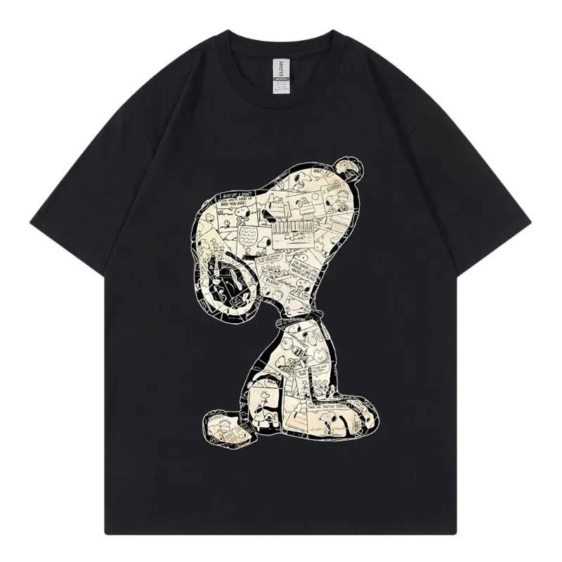 画像1: N21スヌーピー＆trend element Malong T-shirt unisex　男女兼用 ユニセックススヌーピ&スヌーピー 半袖Tシャツ (1)