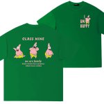画像7: Sponge bob Patrick Star CLASS NINE I'M HAPPY Logo One Point back logo print t-shirts キッズ ユニセックス 男女兼用 スポンジボブ パトリックスター ワンポイント バックロゴプリントTシャツ (7)