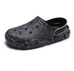 画像2:  Unisex PVC Cartoon Backst Pup Croc Sandals shoe slippers     男女兼用 PVCプラットフォーム厚底コミックプリントバックストラップクロックスリッパビーチサンダル シューズ (2)
