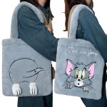 画像2: tom and jerry  fur tote Shoulder  Bag 　トムとジェリートム＆ジェリーファートート ショルダーバックハンドバッグ  (2)