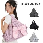 画像1: Siweol107 Bow Shoulder Bag Y2K デイネット 2Way シウォル107 リボン ショルダー バッグ トート ハンドバッグ 韓国ファッション KPOP (1)
