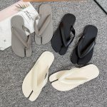 画像2: Women's flat bottom sandals and slippers Flip-flops  レザー 足袋 たび フラット サンダル ミュール (2)