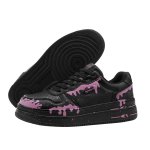 画像5: Graffiti paint stars & crosses Leather Lace-Up Sneakers shoes 男女兼用 ユニセックスペイント 落書き ＆クロスレザー 厚底 レースアップスニーカー (5)