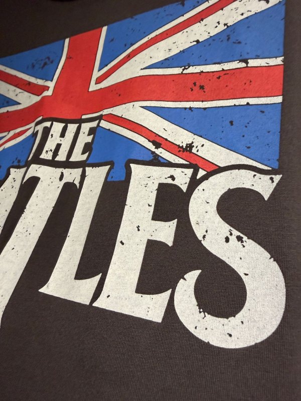 画像2: Unisex  Union Jack & Beatles Vintage Style print short sleeve T-shirt 男女兼用  ユニセックス ユニオンジャック&ビートルズヴィンテージスタイル プリントTシャツ  (2)