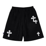 画像2: Unisex Cross Basketball High Street Sweatpants 5 Minute Pants ユニセックス 男女兼用 クロス 十字架 バスケットボール5分丈 ハイストリート スウェットショーツ ハーフパンツ (2)