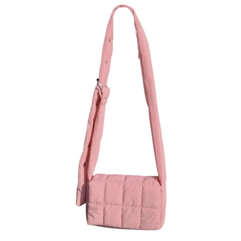 画像5: Quilted padded down cassette bag cross body mini shoulder bag キルティング 絞り ペディング カセット ミニ クロスバッグ ショルダートート ポシェット (5)