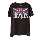 画像1: Unisex  Union Jack & Beatles Vintage Style print short sleeve T-shirt 男女兼用  ユニセックス ユニオンジャック&ビートルズヴィンテージスタイル プリントTシャツ  (1)